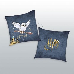 Oreiller Harry Potter Logo & Hedwig