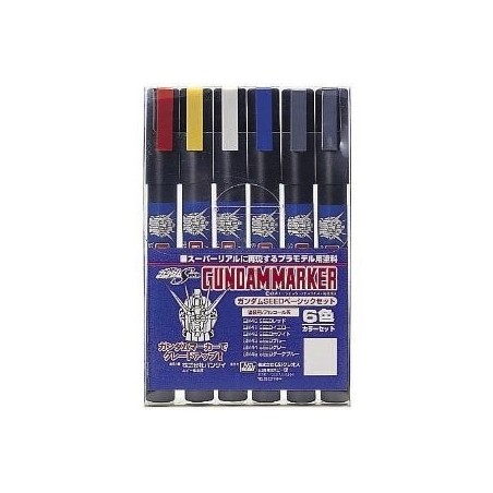 Lot de 6 Gundam Marker Gundam Seed Set
