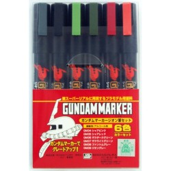 Lot de 6 Gundam Marker Zeon Set