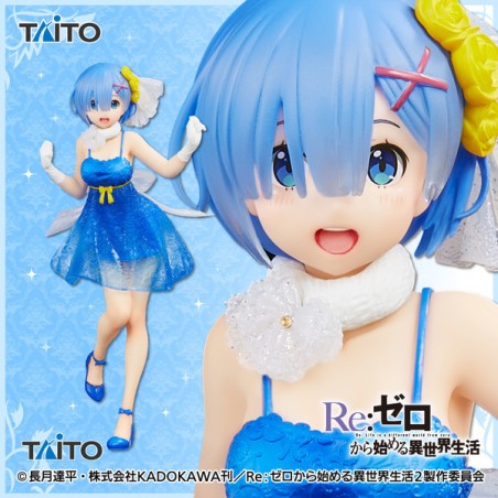 Figurine Re:Zero Precious Figure Rem Clear Dress Version