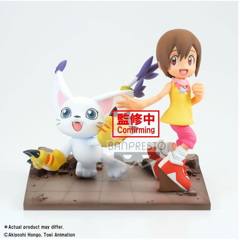 Figurine Digimon Adventure Archives DXF Figure Diorama Hikari & Tailmon