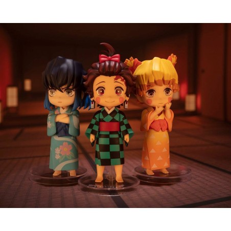 Lot de 3 figurines Demon Slayer Figuarts Mini Sumiko, Zenko & Inoko