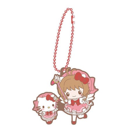 Porte-clés Cardcaptor Sakura x Sanrio Hello Kitty et Kinomoto Sakura