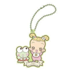 Porte-clés en Caoutchouc Rubber Mascot Magical Doremi x Sanrio Collab Hana Makihatayama et Keroppi Hasunoue