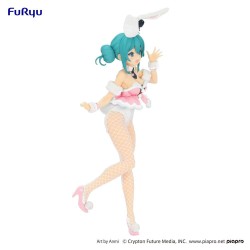 Statuette Hatsune Miku BiCute Bunnies Hatsune Miku White Rabbit Baby Pink Version