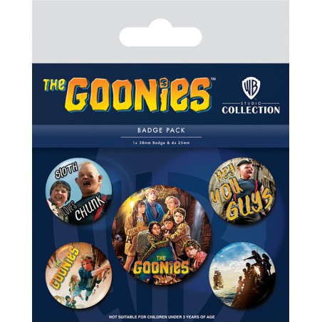 Lot de 5 Badges Les Goonies Treasure Version