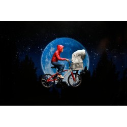 Figurine E.T. l'Extra-Terrestre Elliott & E.T. sur Bicyclette