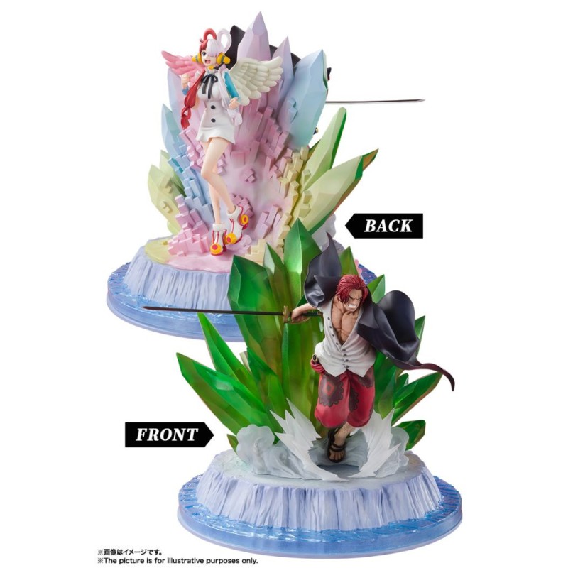 Statuette One Piece Film Red Figuarts Zero Extra Battle Shanks et Uta