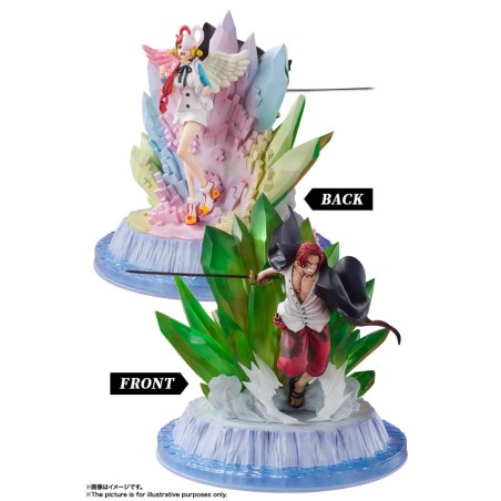 Statuette One Piece Film Red Figuarts Zero Extra Battle Shanks et Uta