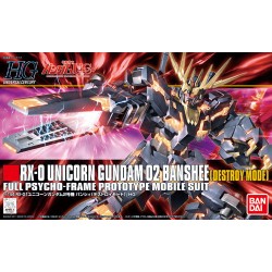 Maquette Gundam HG 1/144 RX-0 Unicorn 02 Banshee Destroy Mode