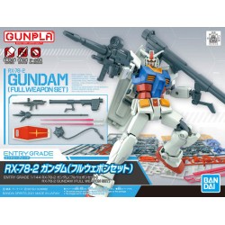Maquette Gundam EG 1/144 RX-78-2 Gundam Full Weapon Set
