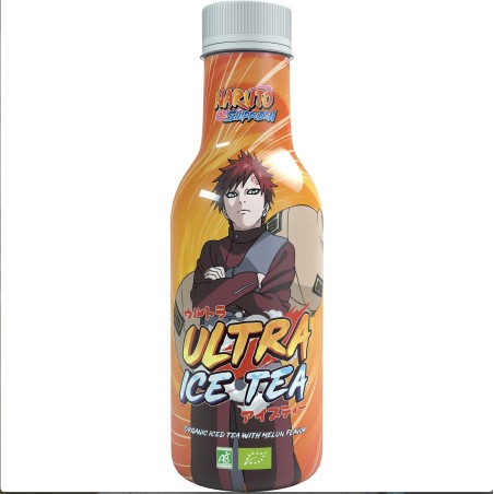 Bouteille de thé glacé bio Naruto Ultra Ice Tea Melon Gaara