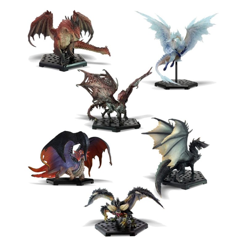 Lot de 6 figurines Monster Hunter World: Iceborne CFB MH Standard Model PlusThe Best