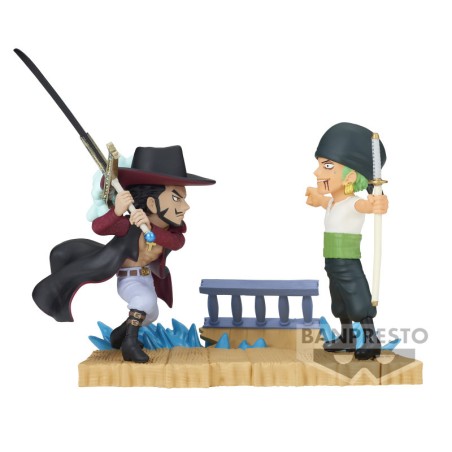 Figurine One Piece WCF Log Stories Zoro VS Mihawk