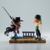 Figurine One Piece WCF Log Stories Zoro VS Mihawk