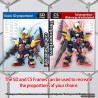Maquette SD Gundam Cross Silhouette Tornado