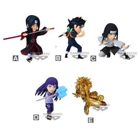 Lot de 5 Figurines Naruto Shippuden WCF Vol.3