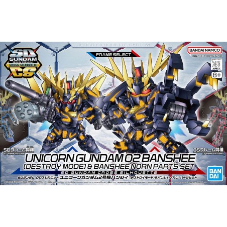 Maquette SD Gundam Cross Silhouette Banshee Norn Destroy Mode