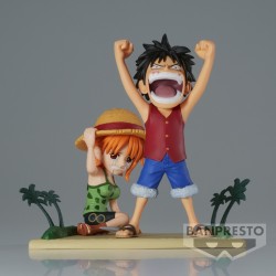 Figurine One Piece WCF Log Stories Luffy et Nami