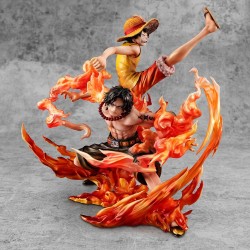 Statuette One Piece P.O.P. NEO-Maximum Luffy & Ace Bond Between Brothers 20th Limited Version