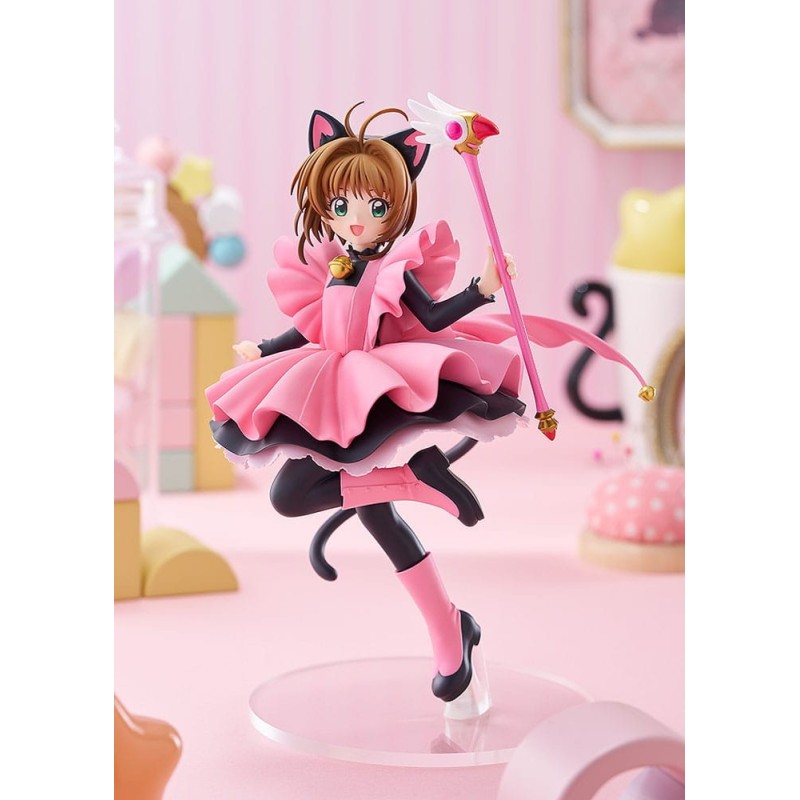 Statuette Cardcaptor Sakura Pop Up Parade L Sakura Kinomoto Black Cat Costume Version Statuette Cardcaptor Sakura Pop Up Parade L Sakura Kinomoto Black Cat Costume Version