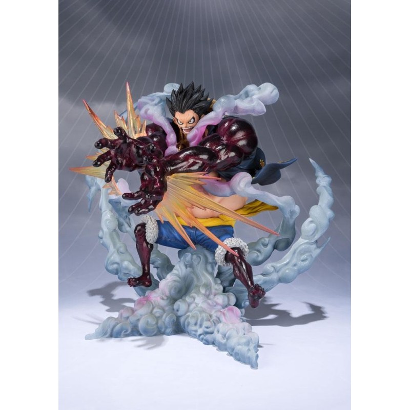 Statuette One Piece Figuarts Zero Monkey D. Luffy Gear 4 Leo Bazooka