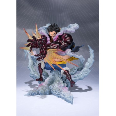 Statuette One Piece Figuarts Zero Monkey D. Luffy Gear 4 Leo Bazooka