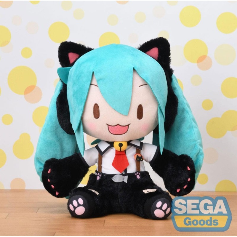 Figurine en peluche Hatsune Miku Project Diva Arcade Future Tone Fuwa Petit Hatsune Miku Kitty Cat LL
