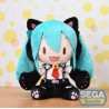 Figurine en peluche Hatsune Miku Project Diva Arcade Future Tone Fuwa Petit Hatsune Miku Kitty Cat LL