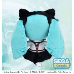 Figurine en peluche Hatsune Miku Project Diva Arcade Future Tone Fuwa Petit Hatsune Miku Kitty Cat LL