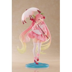 Figurine Hatsune Miku AMP Newley Written Sakura Miku Sakura Dress Version