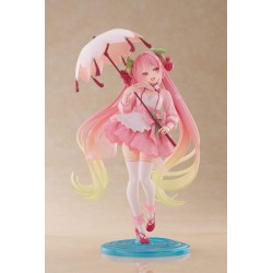 Figurine Hatsune Miku AMP Newley Written Sakura Miku Sakura Dress Version