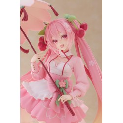 Figurine Hatsune Miku AMP Newley Written Sakura Miku Sakura Dress Version