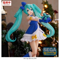 Figurine Character Vocal Series 01: Hatsune Miku High Premium Hatsune Miku Sapphire Christmas Version