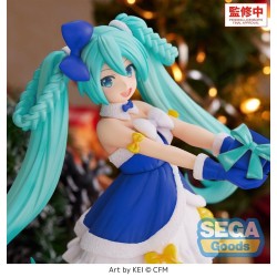 Figurine Character Vocal Series 01: Hatsune Miku High Premium Hatsune Miku Sapphire Christmas Version