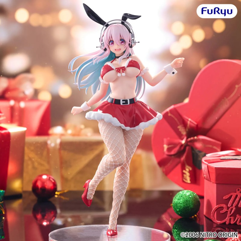 Figurine Super Sonico Bicute Bunnies Santa Sonico
