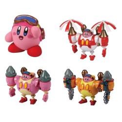 Lot de 4 figurines Gashapon Kirby Planet Robobot