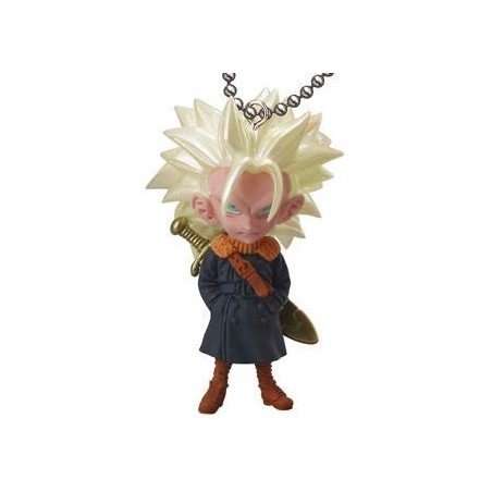 Porte-clés figurine Dragon Ball Super Ultimate Deformed Mascot V-Jump Selection Xeno Future Trunks SSJ3