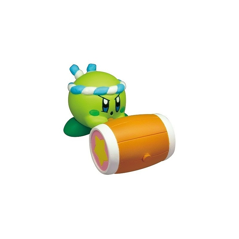 Figurine Kirby's Battle Deluxe Manmaru Mascot Kirby Vert avec Marteau