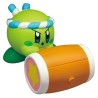 Figurine Kirby's Battle Deluxe Manmaru Mascot Kirby Vert avec Marteau
