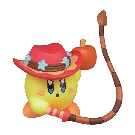 Figurine Kirby's Battle Deluxe Manmaru Mascot Kirby Jaune avec Fouet